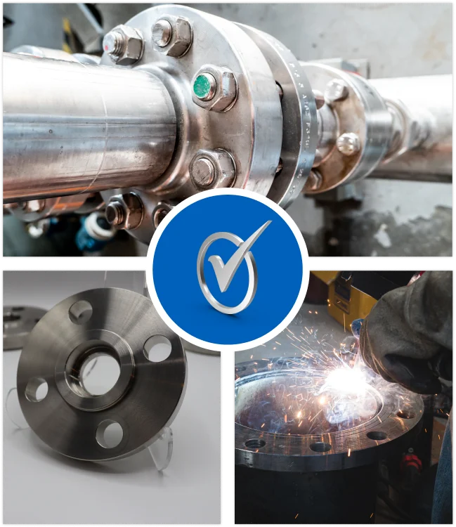 Image where you can see different types of flanges, at the same time denoting the forging work in which we are specialists.